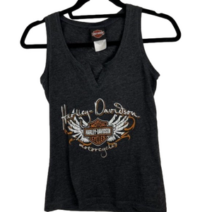 Harley Davidson Classic Grey Cotton "Victoria BC" Tank Top